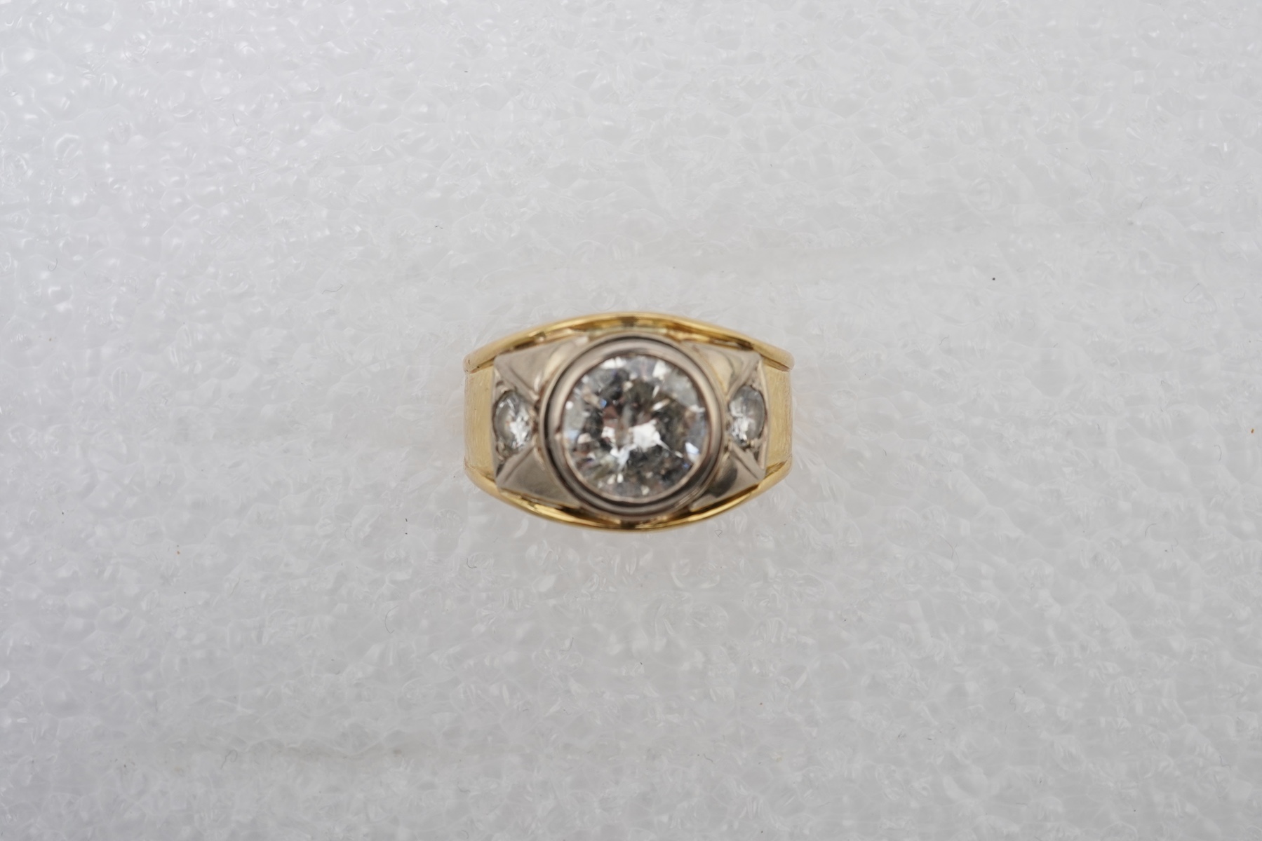 A diamond dress ring